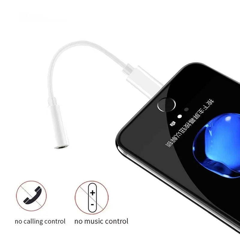 NNBILI For Lighting Headphone Adapter for IPhone 11 12 13 14 PM 12Mini SE 2020 XS XR X 8 7 + IOS To 3.5 Mm Jack AUX Audio Cable