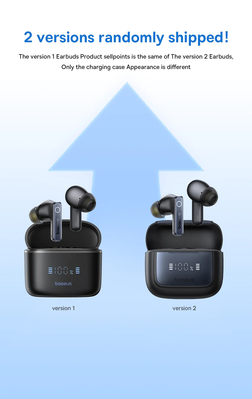 Baseus Bowie 30 Wireless Earphones 50dB Noise Reduction 65Hrs Long Playtime Bluetooth 5.3 Earbuds 6 Mics AI Call Clear Big Bass