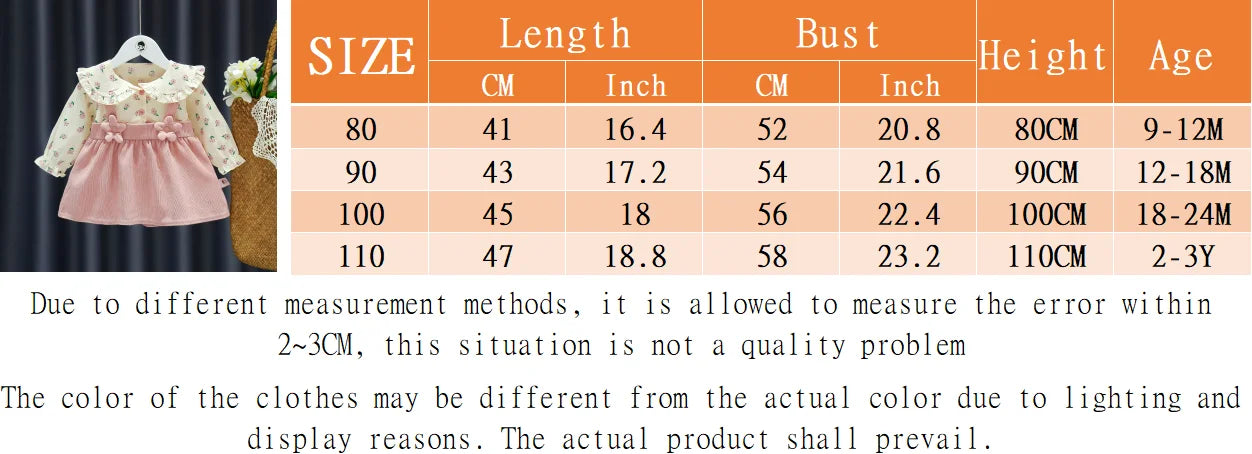 Girls Dresses Spring And Autumn Bow And Flower Pattern Long Sleeve Baby Girl Clothes Cute Birthday Celebration Kids' Dresses