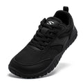 HOBIBEAR Minimalist Wide Toe Shoes Mens Womens Artificial Leather Running Sneakers Lace Up Lightweight Breathable Walking Shoes