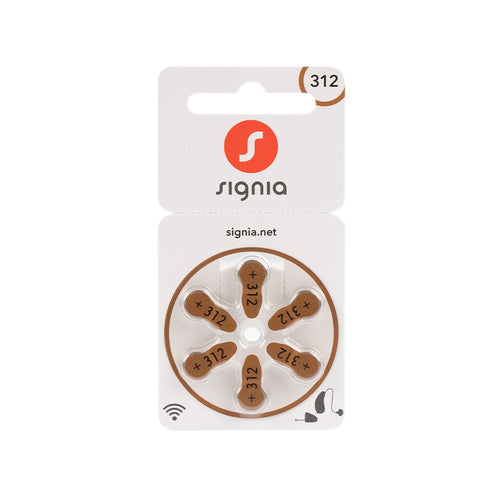 60pcs/Box Signia Zinc Air Hearing Aid Batteries A312 312A ZA312 312 PR41 S312 Battery
