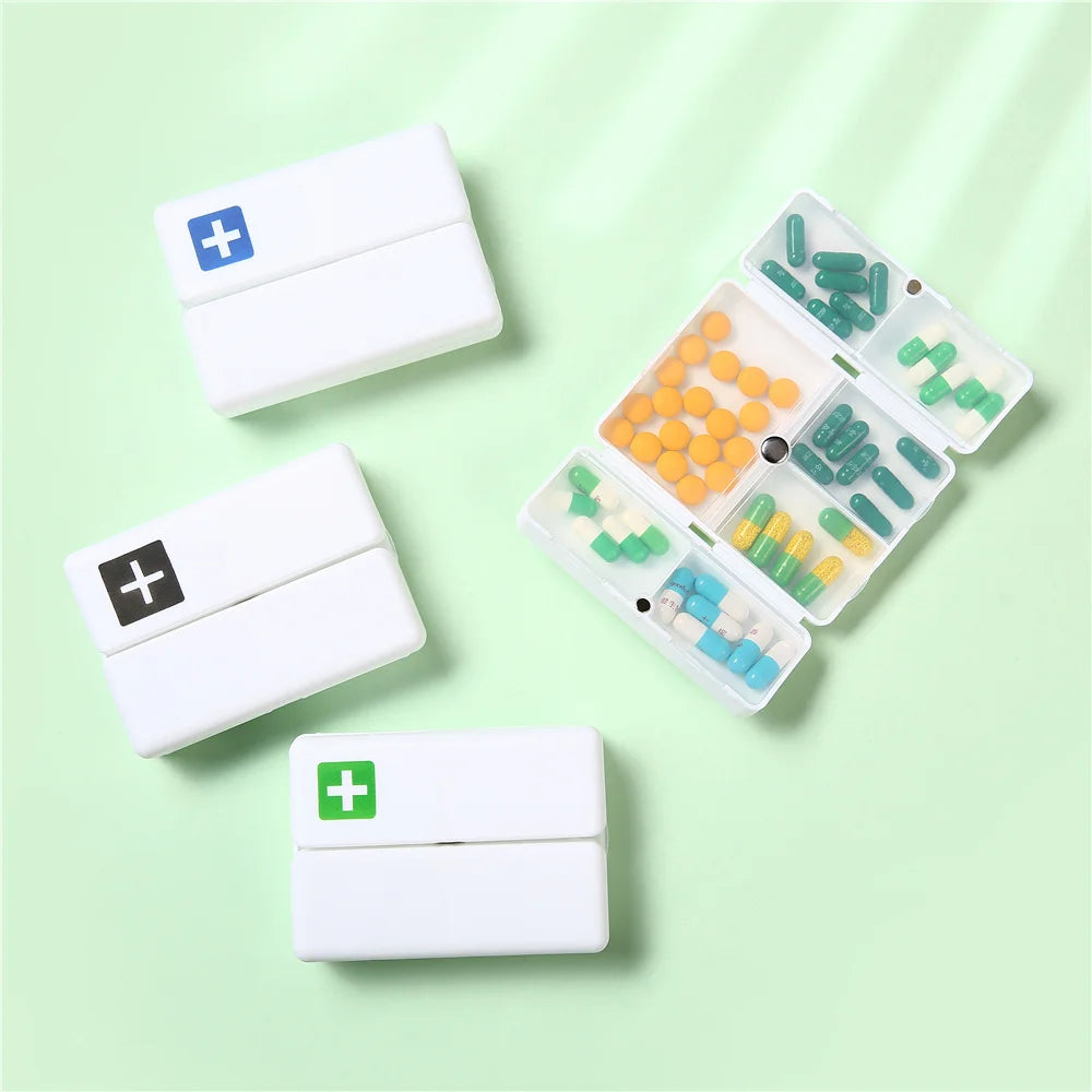 1PC Weekly Pill Box 7 Days Foldable Travel Medicine Holder Pill Box Tablet Storage Case Container Dispenser Organizer Tools