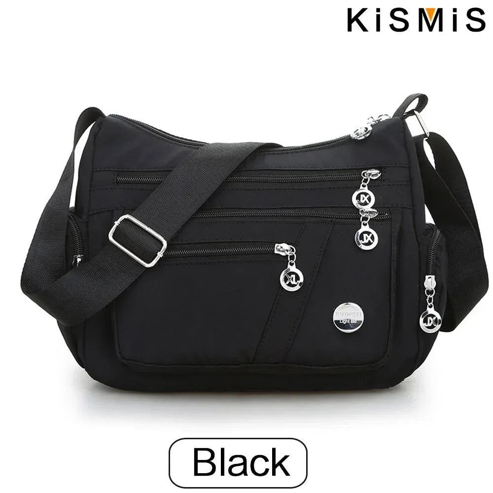 Fashion Women Waterproof Crossbody Bag Casual Single Shoulder Handbag Messenger Bag Oxford Material
