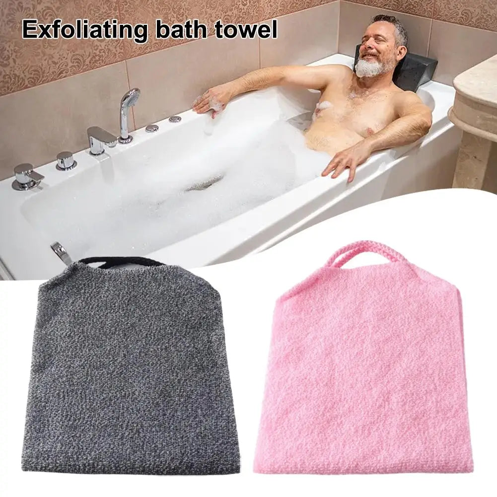 1pc Exfoliating Bath Towel Body Back Scrubber Belt Bath Stretchable Full Body Washcloth Super Absorbent Towel Bathroom Supplies