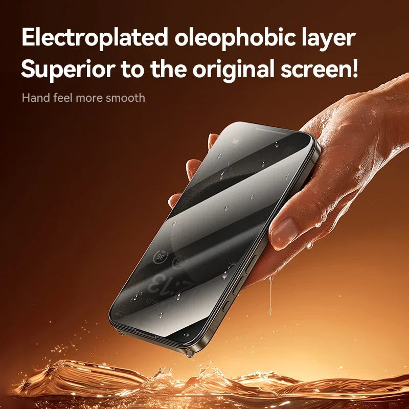 1Pcs Anti-spy Glass For iPhone 17 16 15 14 Pro Max Glass For iPhone 17 16 15 14 13 12 Pro Max Privacy Screen Protector
