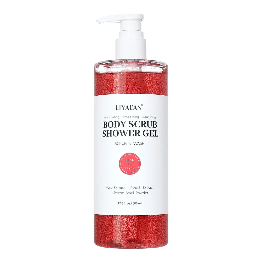 Scrub Shower Gel Turmeric Kojic Acid Even Skin Tone Smooth Exfoliating Moisturizing Soothing Body Wash Body Care Cleansing Bath