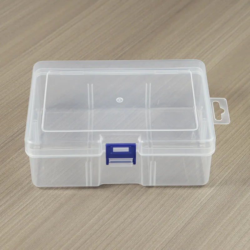 PP Six-section Empty Box with No Insert Plastic Box for Toy Parts Accessories Packaging Desktop Data Cable Storage Box