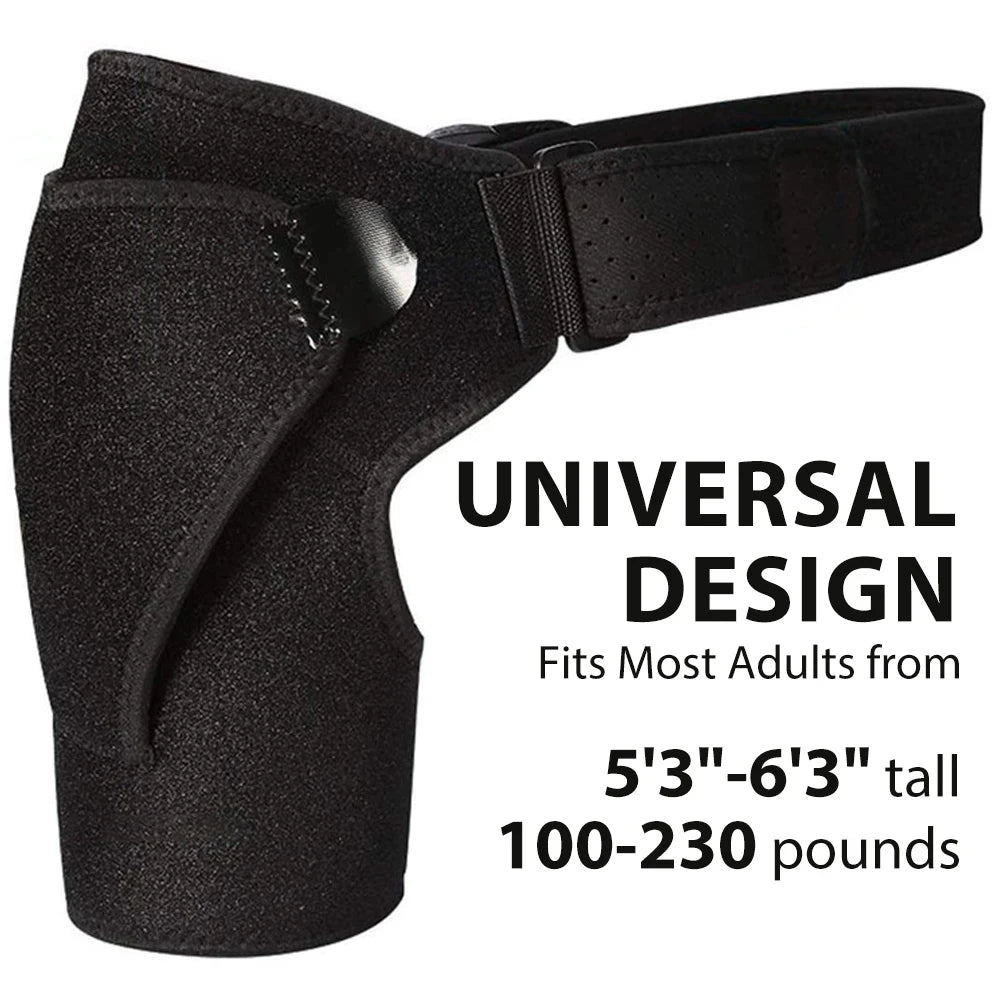 Adjustable Shoulder Brace Men and Women All Use, Breathable Shoulder Support Sleeve for AC Joint Relief and Shoulder Stability