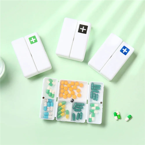1PC Weekly Pill Box 7 Days Foldable Travel Medicine Holder Pill Box Tablet Storage Case Container Dispenser Organizer Tools