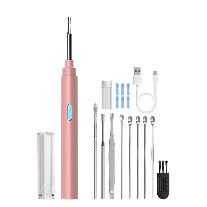 Visual Ear Cleaner Video Ear Camera 4.2mm Ear Picking WIFI Ear Endoscope With 6LEDs Digital Ear Wax Removal Tool Ear Spoon Kit