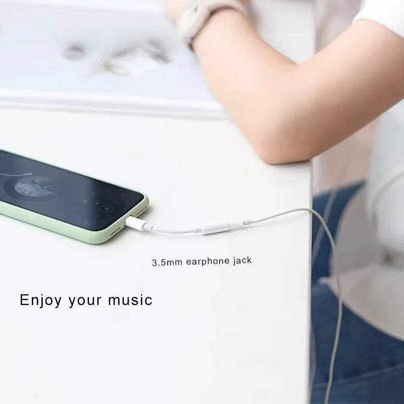 NNBILI For Lighting Headphone Adapter for IPhone 11 12 13 14 PM 12Mini SE 2020 XS XR X 8 7 + IOS To 3.5 Mm Jack AUX Audio Cable