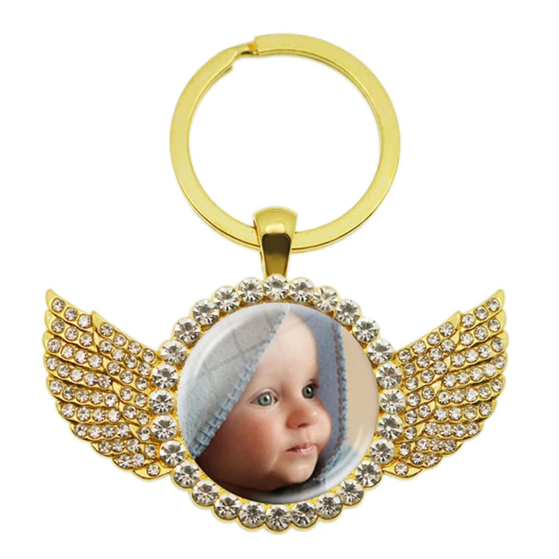 Personalized Custom Keychain Photo Mum Dad Baby Children Grandpa Parents Custom Designed Photo Gift For Family Anniversary Gift