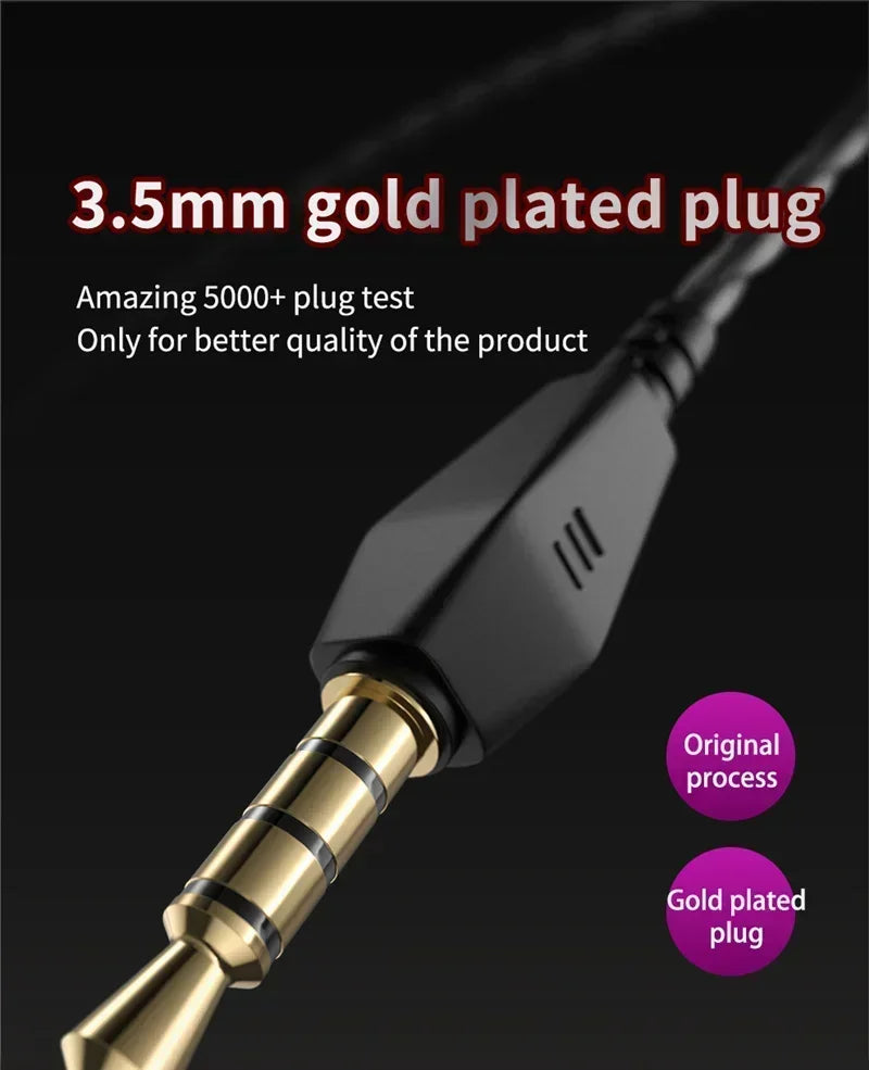 VIKEFON QKZ AK6 In Ear Earphone 6 Dynamic Driver Unit Headphone With Mic Stereo Sports HIFI Subwoofer Headset Monitor Earbuds