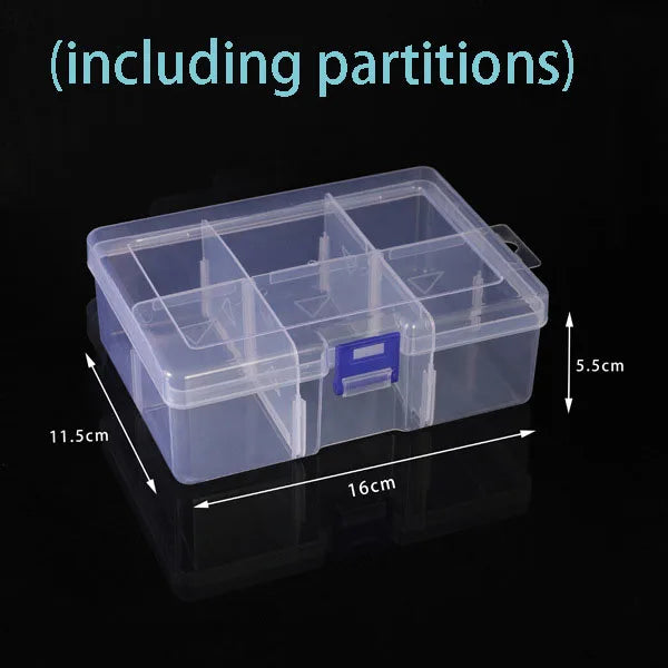 Clear Plastic Box Rectangular Box Screwdrivers Bits Tools Bleads Dustproof Waterproof Packing Storage Cases Container