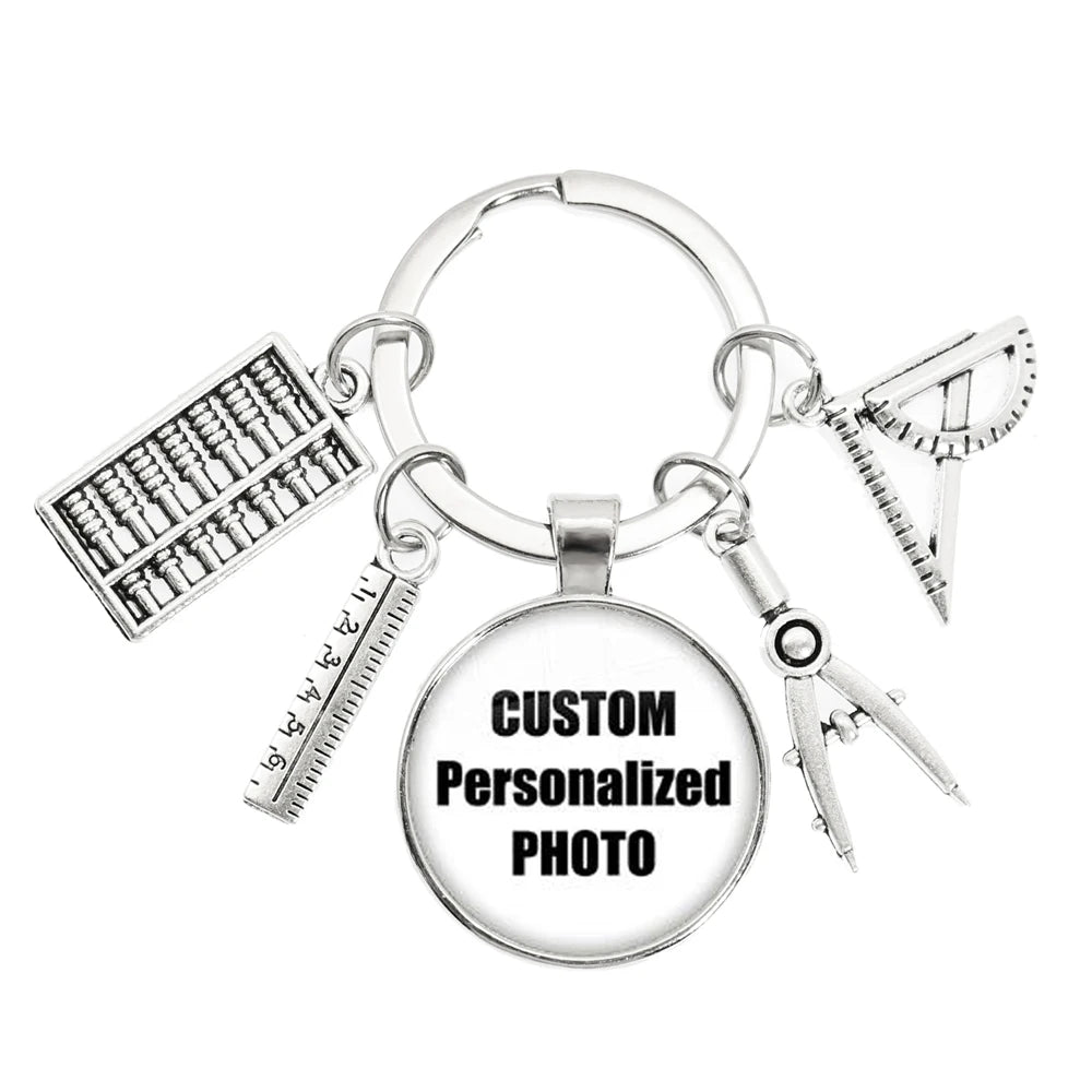 Personalized Custom Keychain Photo Mum Dad Baby Children Grandpa Parents Custom Designed Photo Gift For Family Anniversary Gift