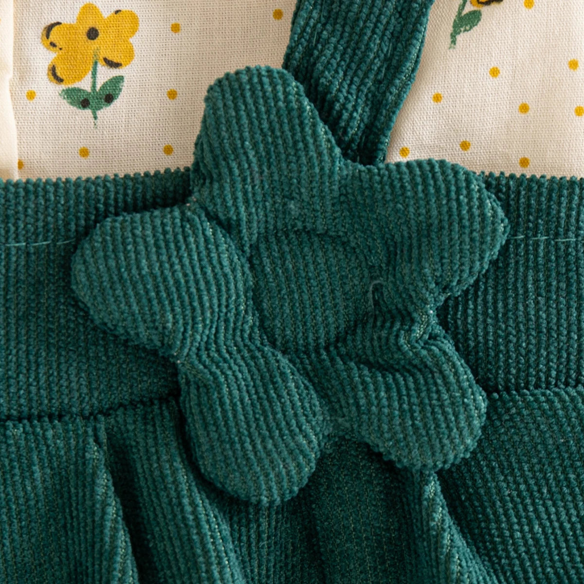 Girls Dresses Spring And Autumn Bow And Flower Pattern Long Sleeve Baby Girl Clothes Cute Birthday Celebration Kids' Dresses