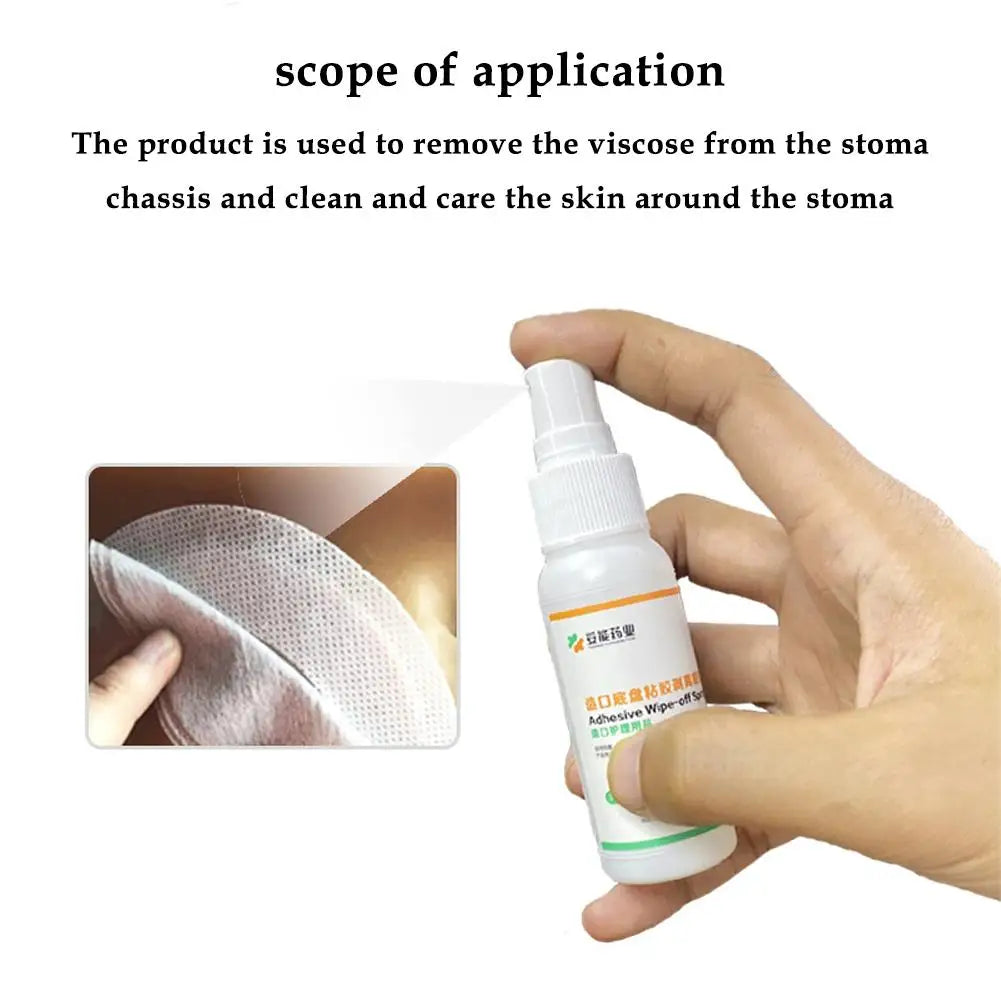 1/2/3/5Pcs Colostomy Adhesive Wipe-Off Spray Medical Adhesive Remover Ostomy Bag Care Clean And Disinfect Skin Supplies
