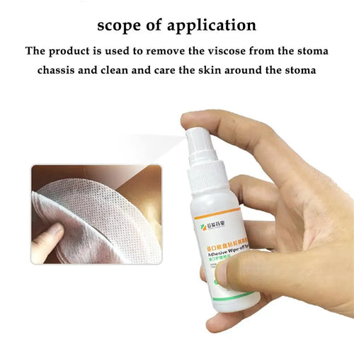 1/2/3/5Pcs Colostomy Adhesive Wipe-Off Spray Medical Adhesive Remover Ostomy Bag Care Clean And Disinfect Skin Supplies