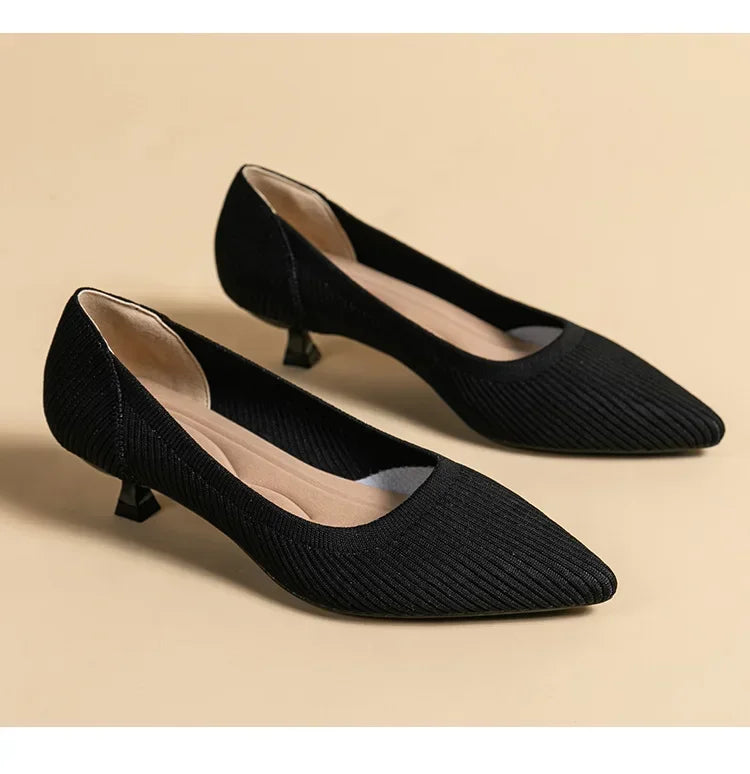 Women's Solid Color Flat Shoes Casual Fashion Breathable Non Slip Rubber Sole Pointed Non-Slip Comfortable Spring and Autumn