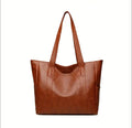 Women PU Leather Large Capacity Shoulder Bag Crossbody Hand Tote Vintage