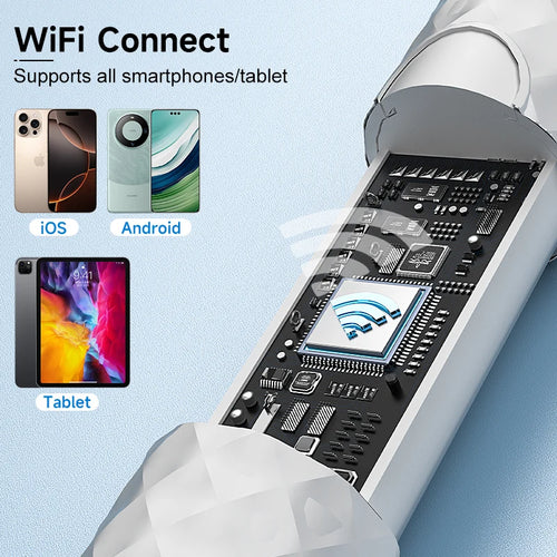 4.2mm Camera Viual WiFi Endoscope 1080P Camera for iOS/Android Phones Tablet Waterproof Ear Scope for Ear Cleaning Skin Check