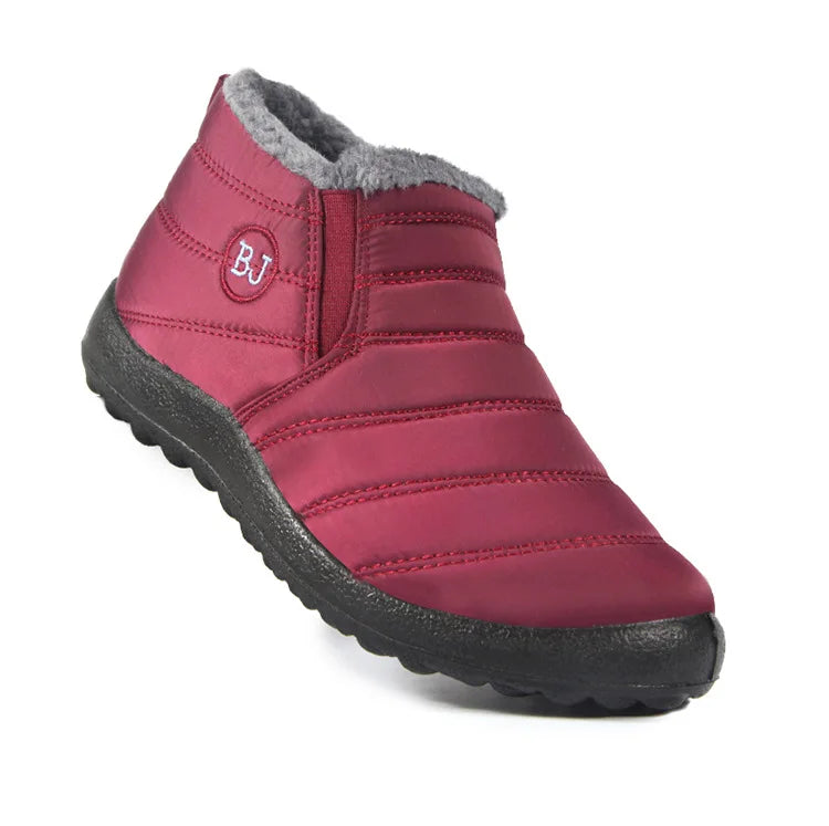Snow Women Boots Fashion Unisex Shoes Slip On Platform Shoes For Women Ankle Boots Waterproof Plush Winter Shoes Botas Mujer