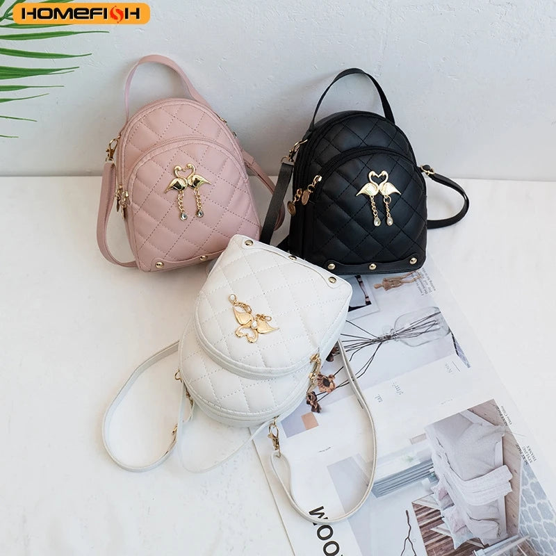 HOMEFISH Women Fashion Backpack Ins New Style Female Handbag Leisure Mini Fashion Women Backpacks Phone Packs MIni Backpack