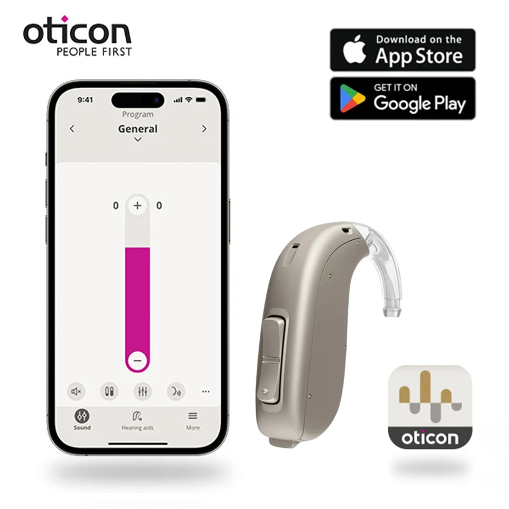 Oticon Jet 2 BTE Bluetooth Tinnitus masking Hearing Aids For the Deafness,48 Channel Original Programmable Digital Hearing Aid
