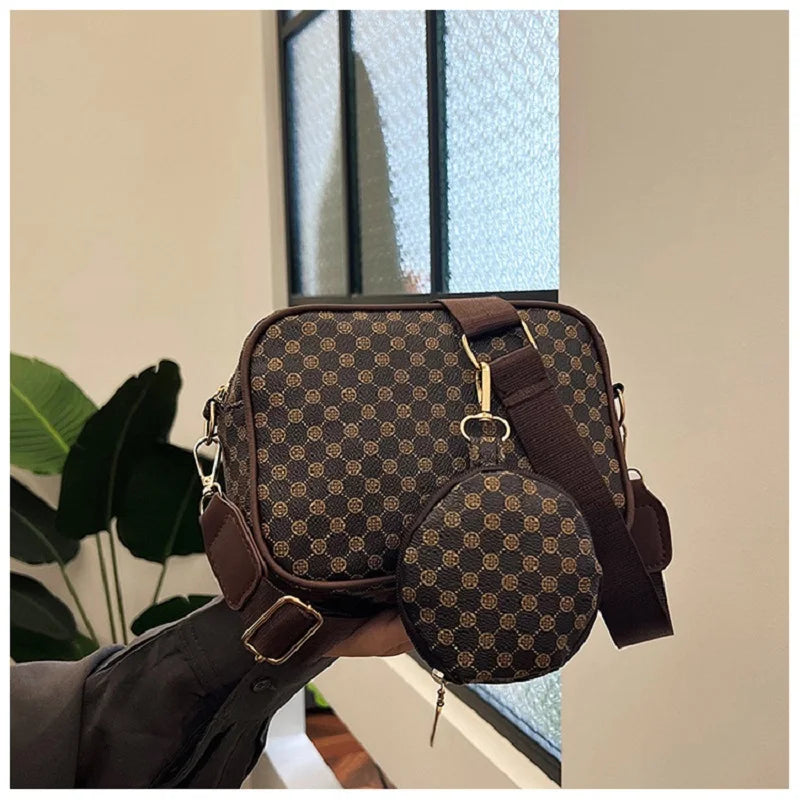 Vintage Fashion Handle Handbag Women Solid Soft PU Leather Women Shoulder Bag New Casual Designer Women Crossbody Tote Bag