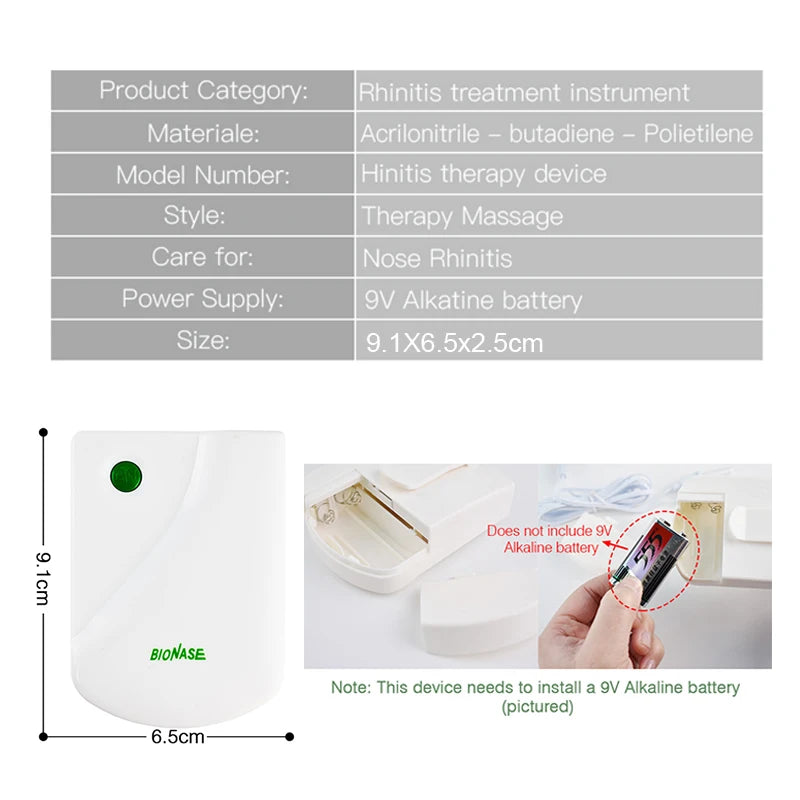 Rhinitis Instrument BioNase Nose Rhinitis Sinusitis Cure Therapy Laser Runny Sneeze Treatment Nose Rhinitis Nose Care Device