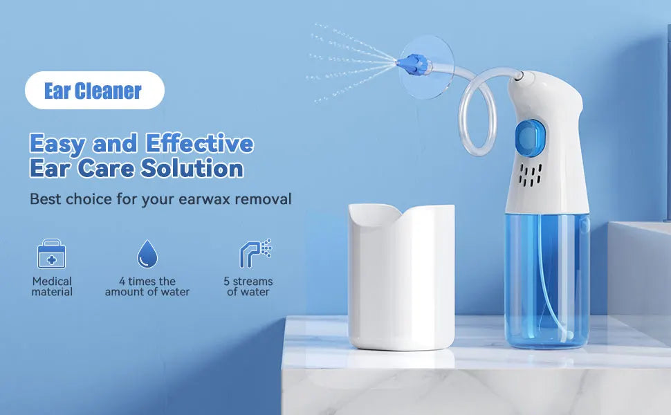 Ear Wax Removal Manual Ear Cleaner Water Cleaner Earwax Remover Kit Ear Irrigation Flushing System Ear Cleaning Kit Healthy Care
