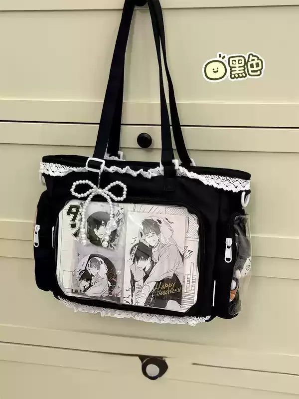 Ballet Girl Has A Large Appetite Itabag Japanese Two-Dimension Single Shoulder Cross Body Goods Bag Gift For Friends