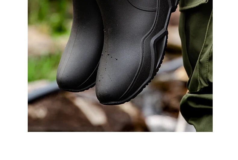 Low-cylinder Rain Shoes for Men and Women: Outdoor Fishing Waterproof Shoes, Stylish Style for Outdoor Wear, Rain Boots