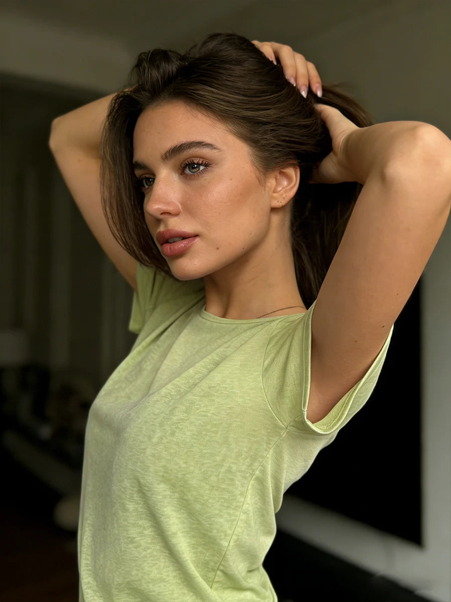 Hirsionsan 2025 Basic soft  T Shirts Women Summer autumn Long Sleeves Loose Bottom Tees Ladies Casual Knitted Soft Woman Tops