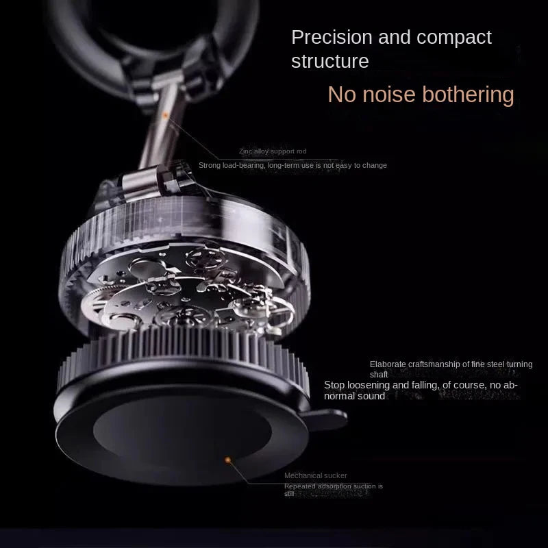New vacuum suction cup phone holder for car, rotating magnetic phone holder, car navigation.