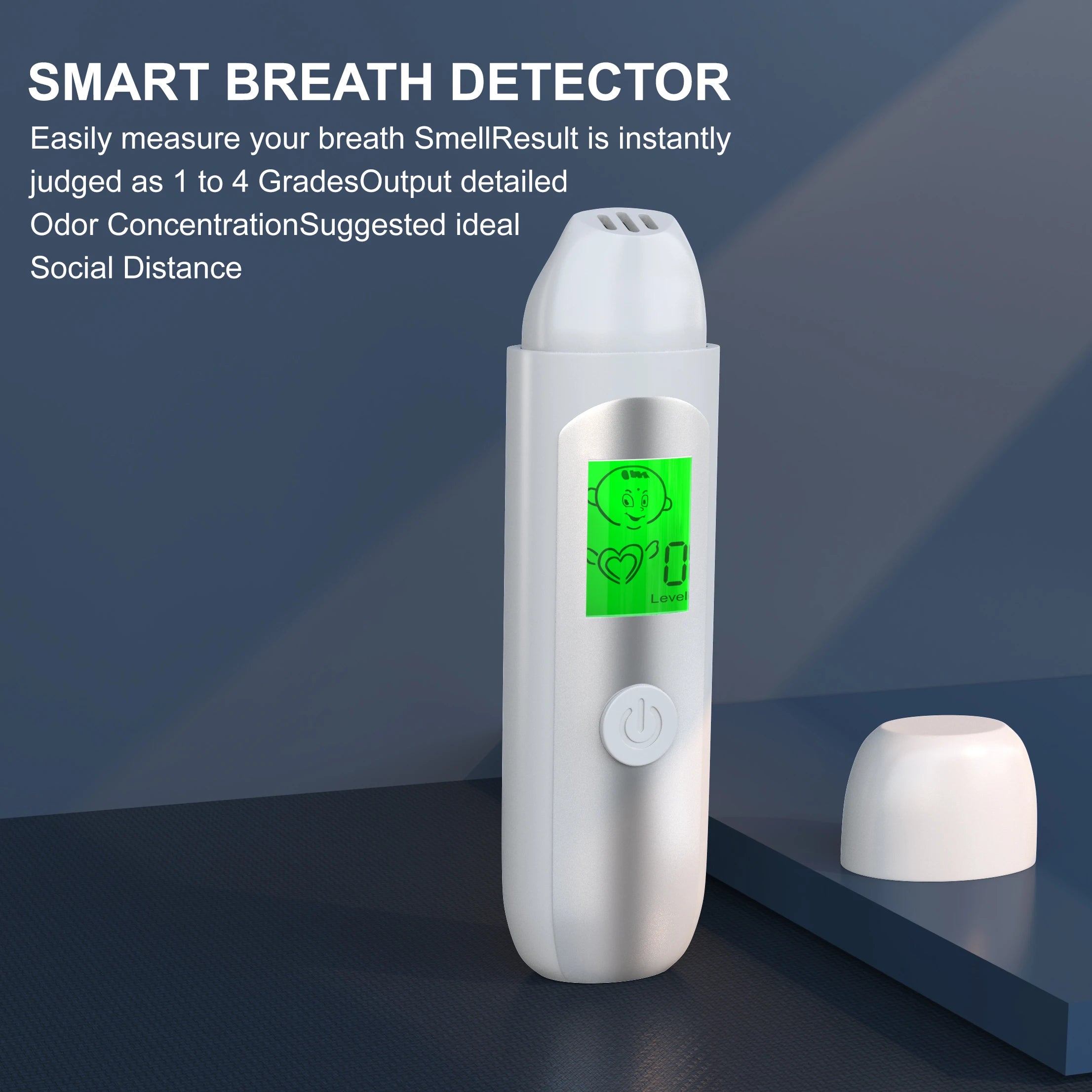 Oral Odor Tester, Portable Oral Health Monitor, Halitosis Tester with Built-in Battery, Charging Function