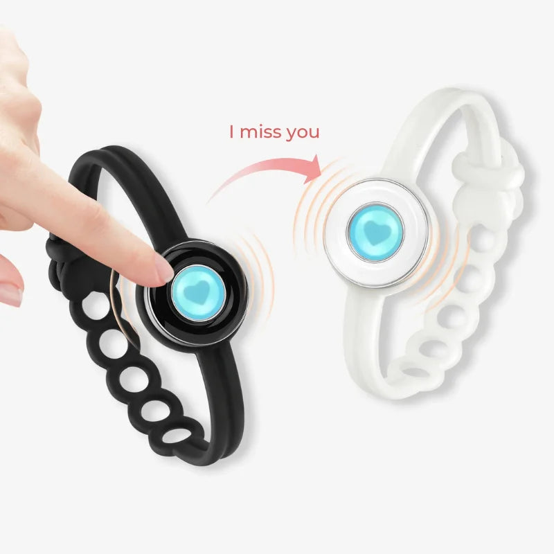 Totwoo Smart Jewelry for Couples Bluetooth Touch Bracelets with App Control Long Distance Romantic Gift for Girlfriend