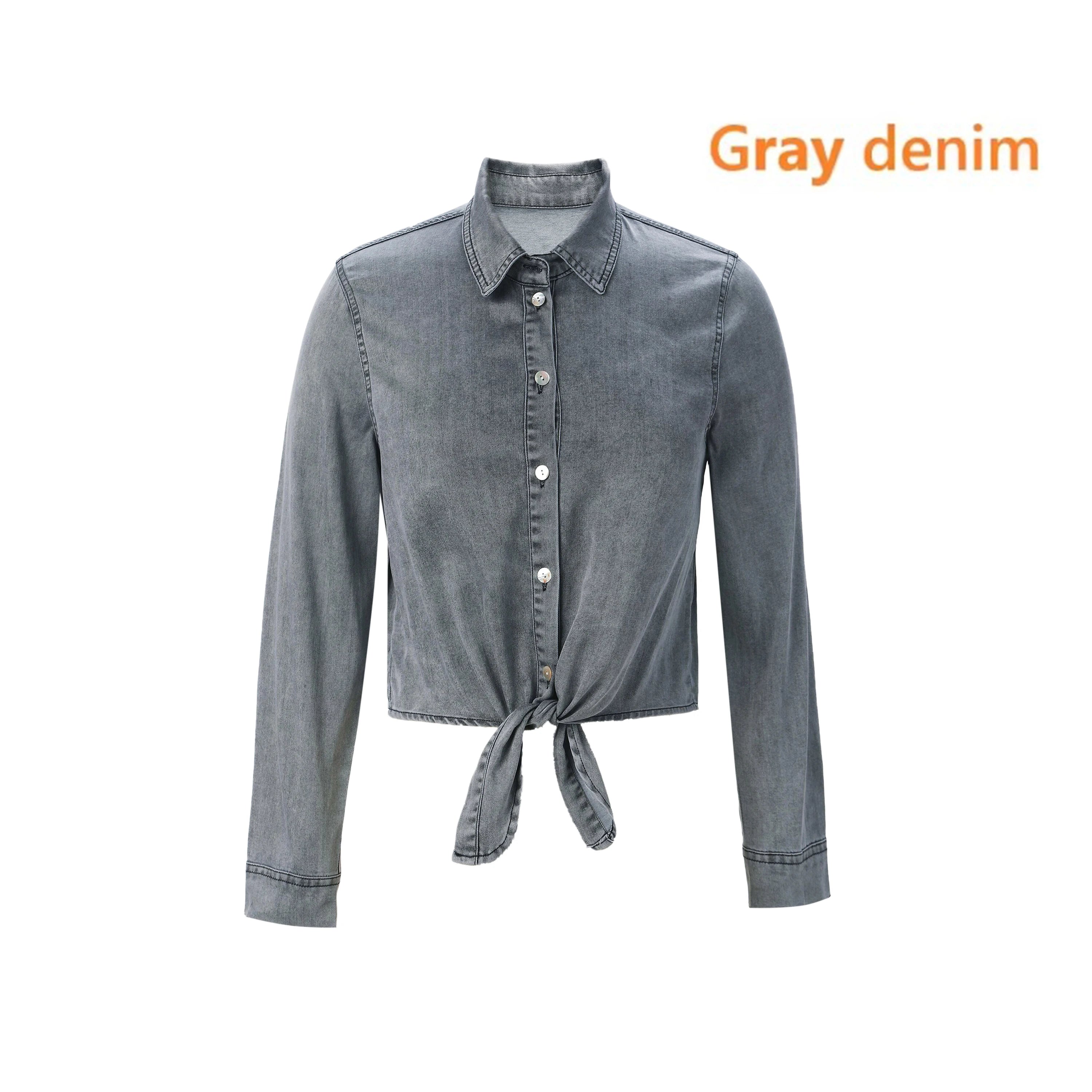 AP SS25 Women Lightweight Denim Wrap Blouse & Slip Dress