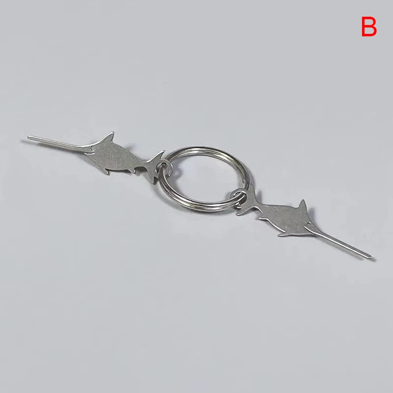 Swordfish Shape Stainless Steel Needle for Smartphone Sim Card Tray Removal Eject Pin Key Tool Universal Thimble