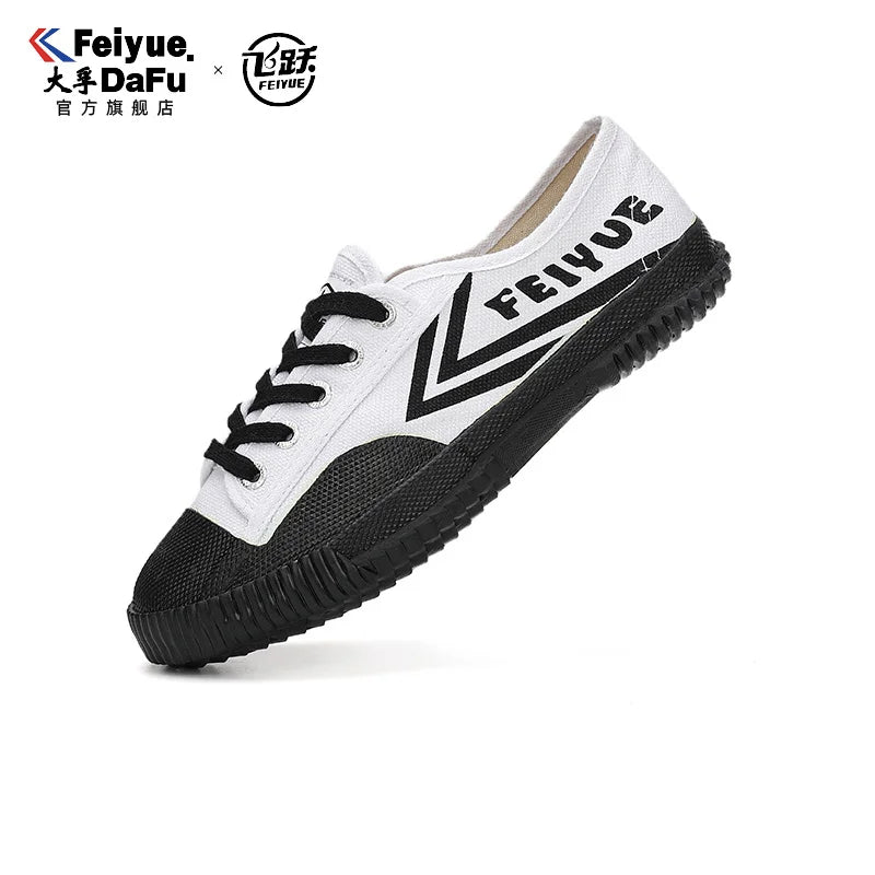 DaFu Flying Men's Athletic Shoes Long Distance Running Jump Far Field Event Canvas Sports Shoes Couple's Loafers Black Sneakers