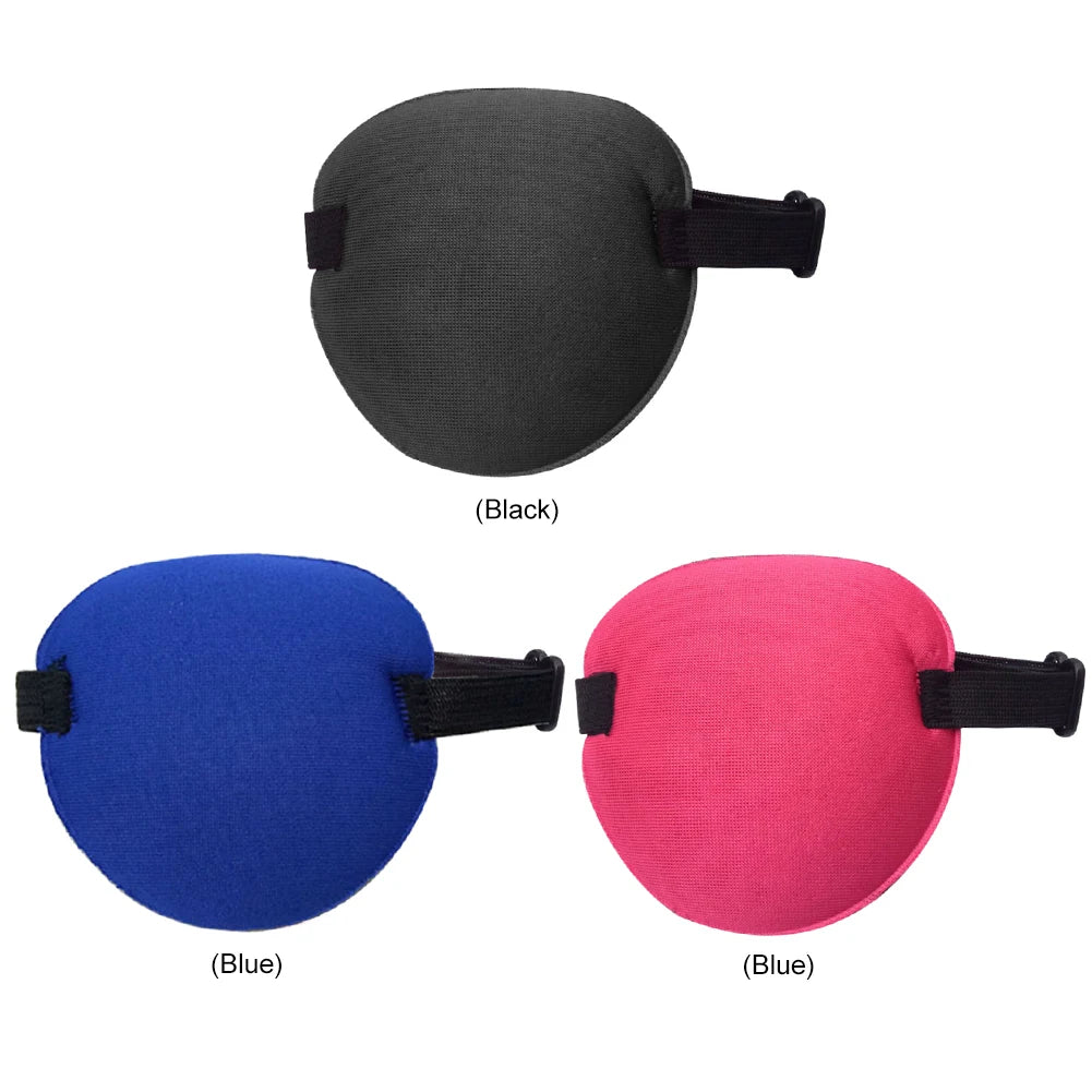 Amblyopia Eye Mask Adult Kids Strabismus Eye Training Single Eye Patch Cover Adjustable Eyeshade Filled Strabismus Eye Training
