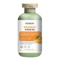200ml Orange Scrub Gel is suitable for all skin types, gently removes dead skin cells, moisturizes and brightens the skin tone