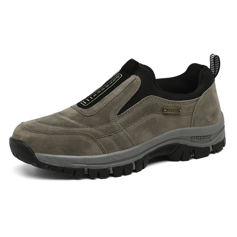 Classic Outdoor Men Sneakers Spring Slip On Casual Shoes Breathable Suede Leather Shoe Anti-skid Walking Shoe Hot Sale Footwear