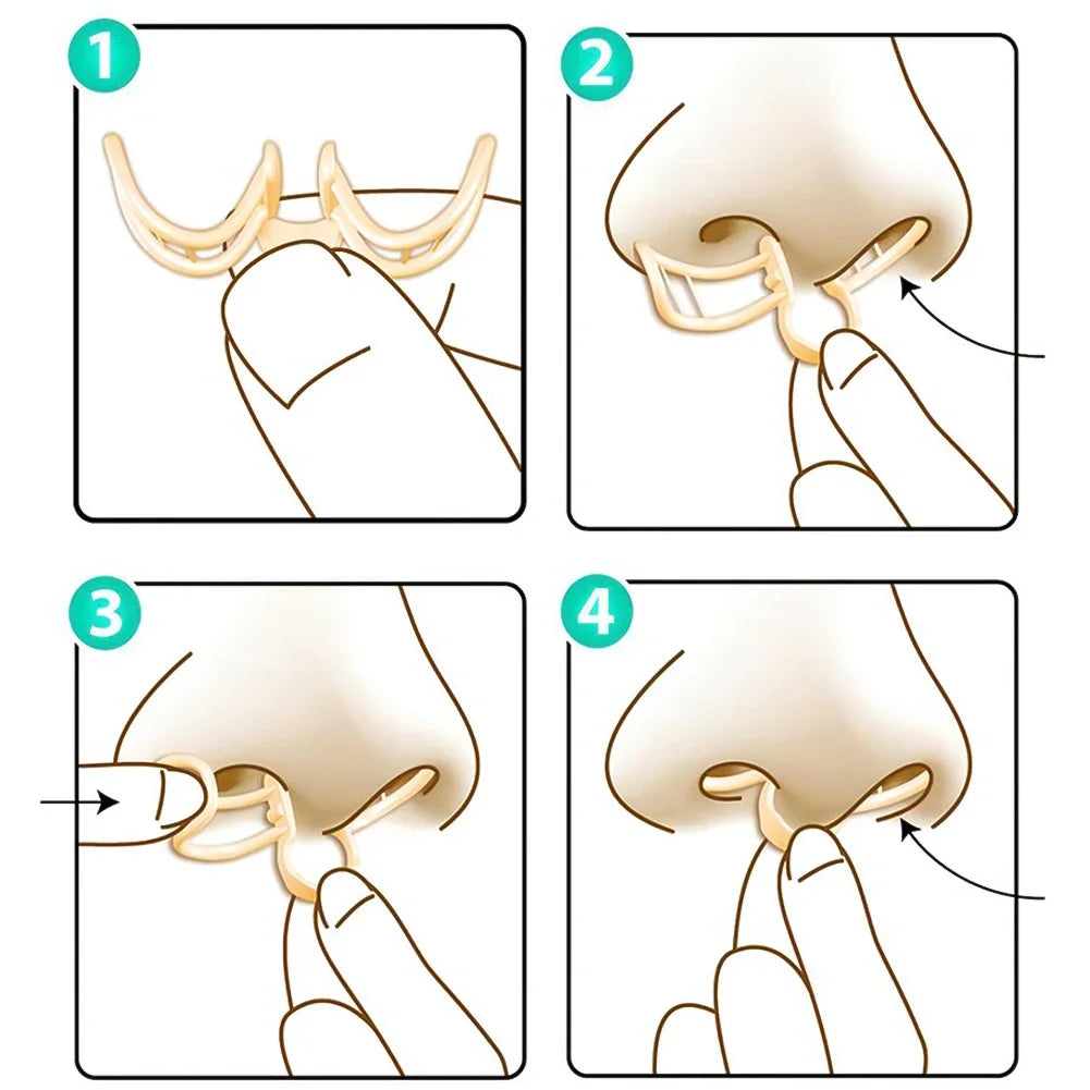 Nose Dilator Nasal Silicone Nose Clip Anti Snoring Easy Breath Preventing Snoring Help Breathe Snoring Devices Improve Sleeping