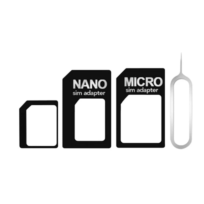 NanoSIM Card to Micro Standard Adapter Converter For Tablet Phone SIM Card Adapter Convert Universal Phones For Nano Sim 4 In 1