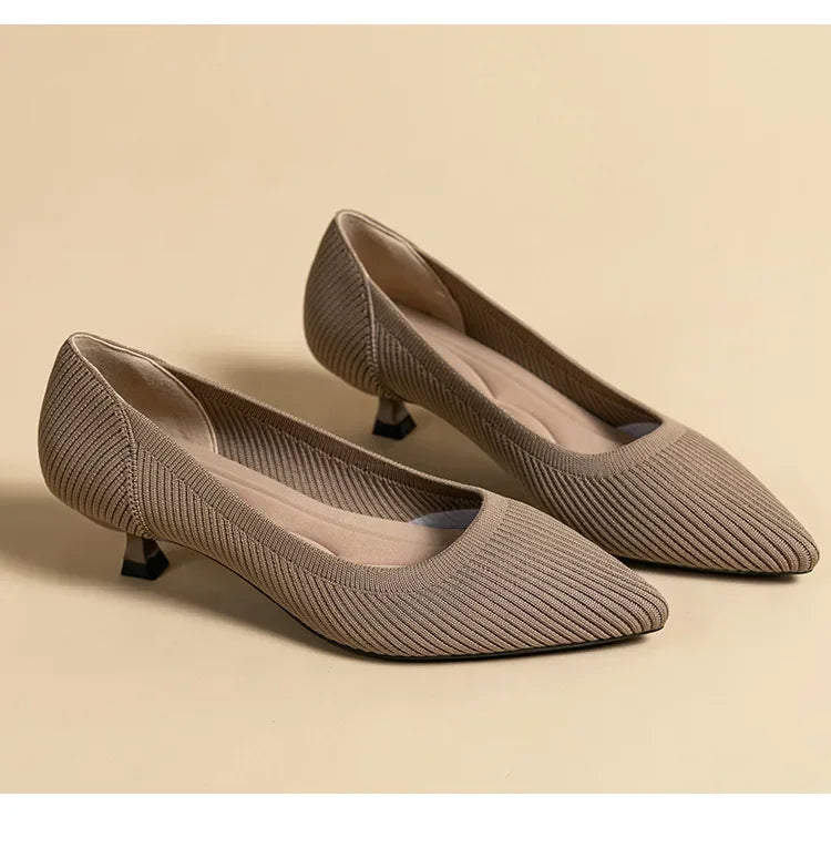 Women's Solid Color Flat Shoes Casual Fashion Breathable Non Slip Rubber Sole Pointed Non-Slip Comfortable Spring and Autumn