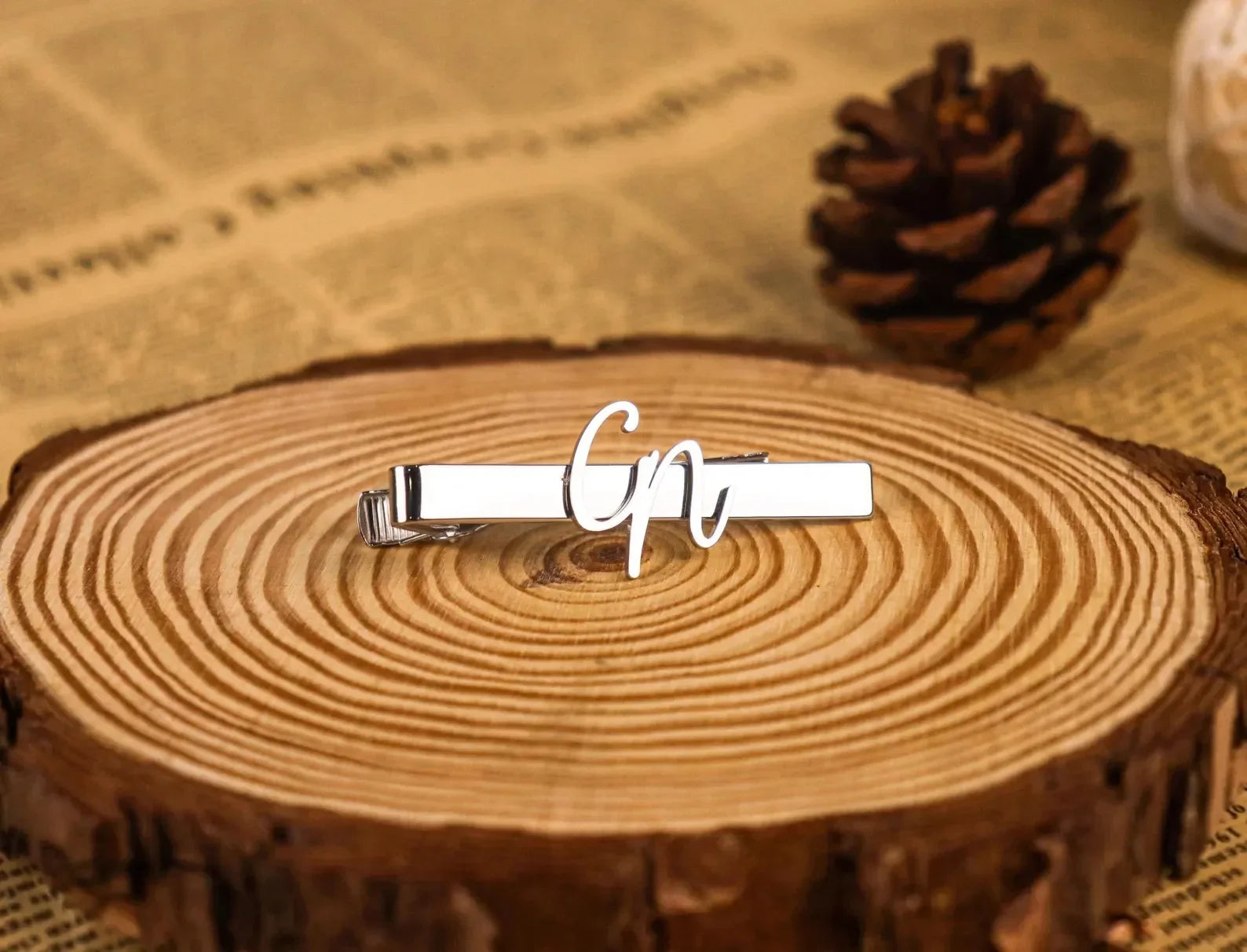 Sipuris Custom Initial Name Tie Clip For Men Stainless Steel Personalized Tie Clasp Trendy Fashion Jewelry Weddings Gifts