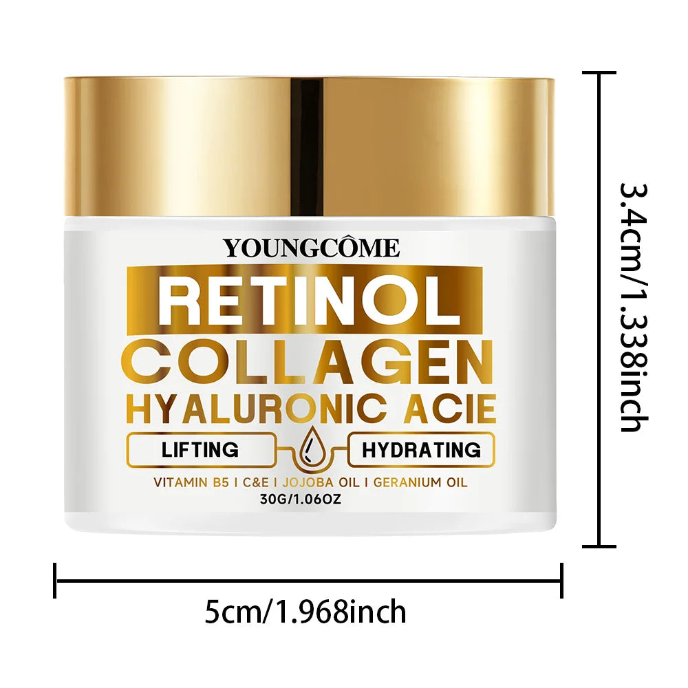 Retinol Face Cream Moisturizing Wrinkle Remover Collagen Hyaluronic Acid Creams Skin Care Cosmetic for Women&Men