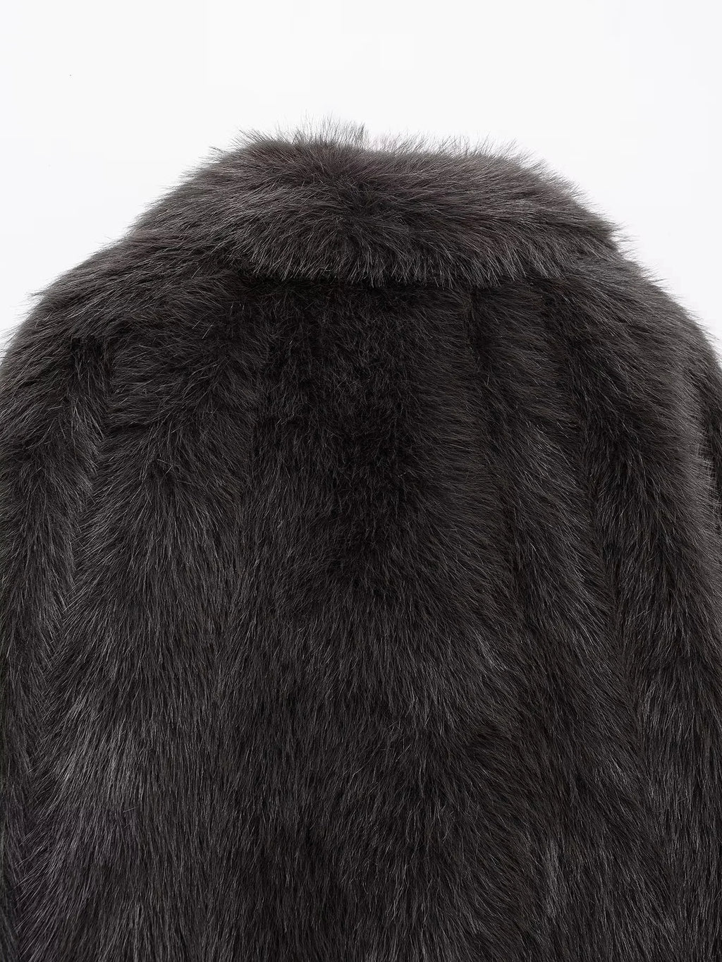 KONDALA 2026 Spring Summer Casual Faux Fur Brown Women Warm Jackets Valentine‘s Day Turn Down Collar Oversized Elegant Coats