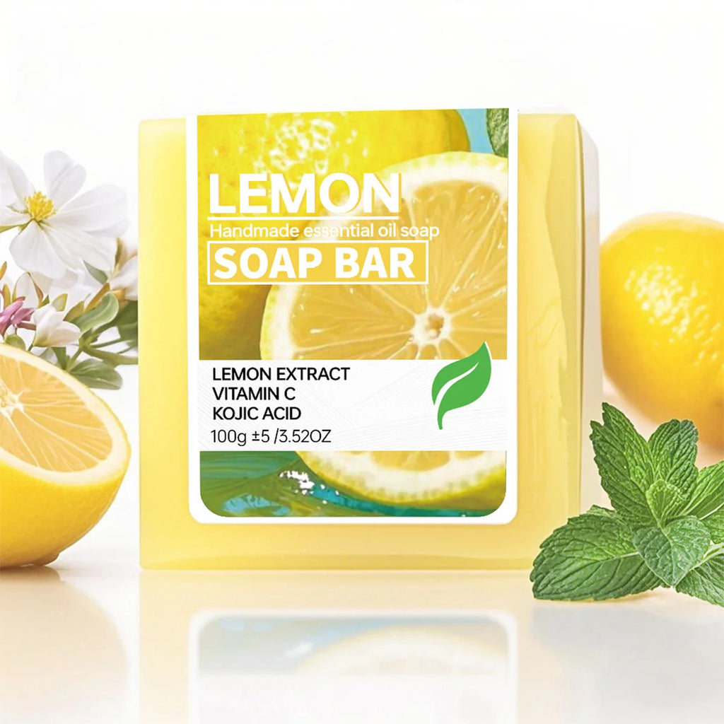 Lemon essential oil soap, vitamin C skin brightening and cleansing soap, added with quercetin to enhance skin brightness, deeply
